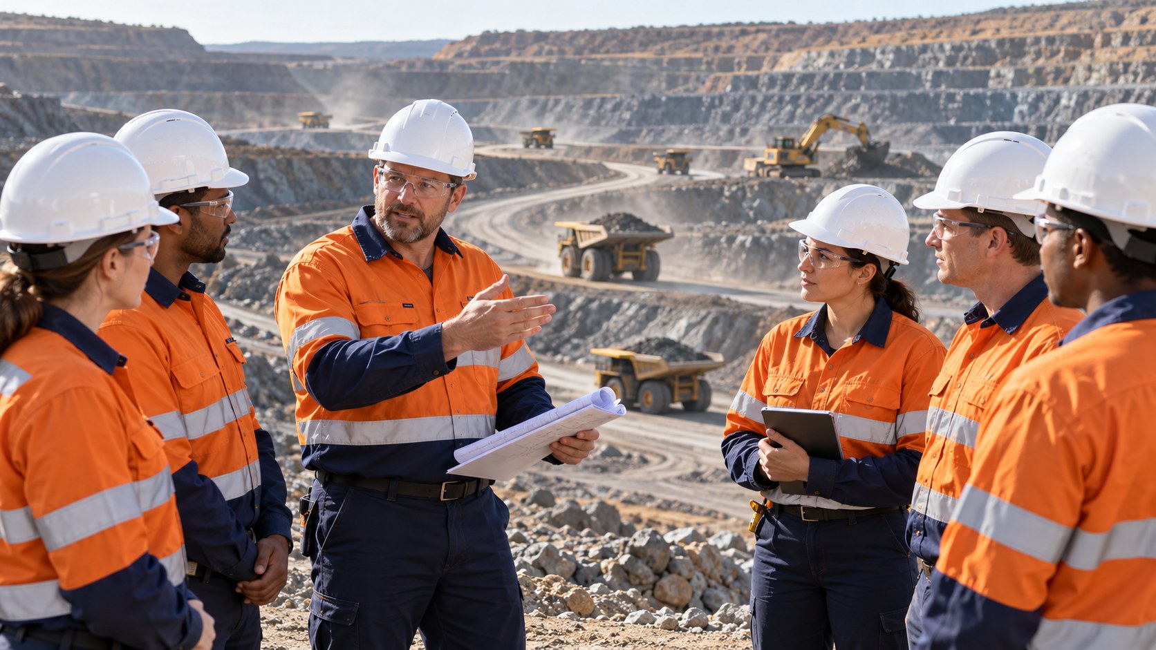 Mining site briefing